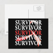 Survivor Whimsical Collage Orale Kanker Briefkaart (Voorkant / Achterkant)