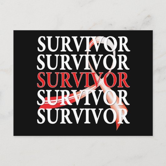 Survivor Whimsical Collage Orale Kanker Briefkaart (Voorkant)