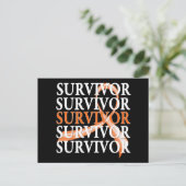 Survivor Whimsical Collage v2 Nierkanker Briefkaart (Staand voorkant)