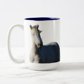 Survivor Wild Mustang Stallion van Steens Tweekleurige Koffiemok (Links)