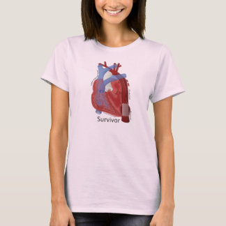 Survivor Women's Organic Cotton T-shirt Heart Art