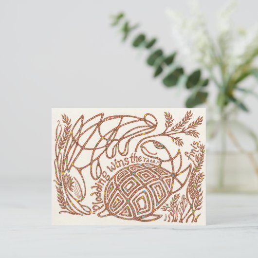 Survivors Hub 10: Aesop's Tortoise en Hare Briefkaart (Staand voorkant)