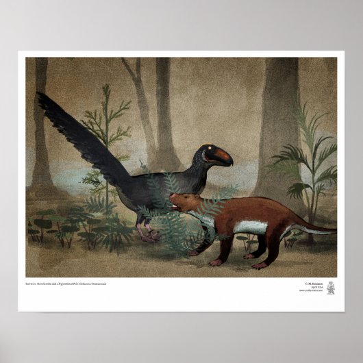 Survivors: Pantolambda & Post-Cretacous Dinosaur Poster (Voorkant)