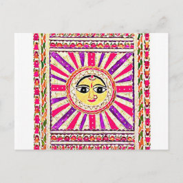 Surya Hindu Sun God Briefkaart