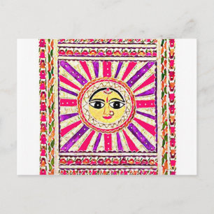Surya Hindu Sun God Briefkaart