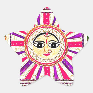 Surya Hindu Sun God Ster Sticker