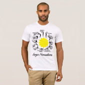 surya namaskara yoga - shirt voor bewustwording (Voorkant volledig)