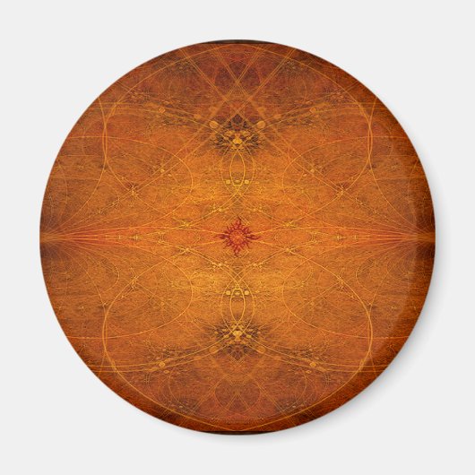 Suryasta Sun groet Abstracte kunst Magneet (Voorkant)