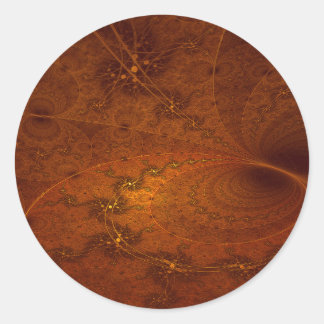 Suryasta Sun groet Abstracte kunst Ronde Sticker