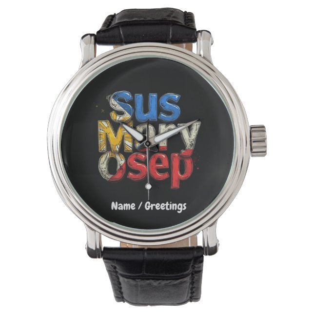 Sus Mary Osep Filipino Pride  Horloge (Voorkant)