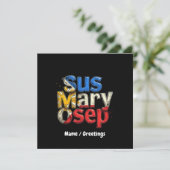 Sus Mary Osep Filipino Pride Kaart (Staand voorkant)