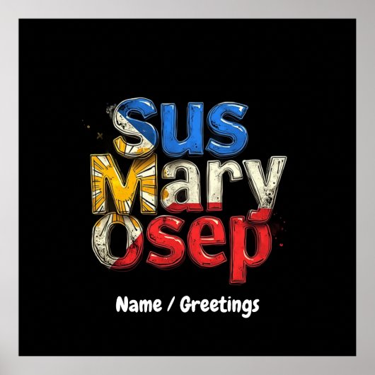 Sus Mary Osep Filipino Pride  Poster (Voorkant)