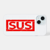 Sus Stamp iPhone 15 Case (Achterkant horizontaal)