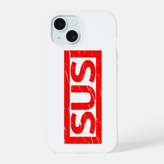 Sus Stamp iPhone 15 Case (Achterkant)