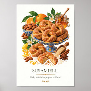 Susamielli – Italiaans nagerecht uit de oude doos Poster