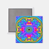 SUSAN ~ 3D Fractal Design Fluoro Shades Magnet (Voorkant / Achterkant)