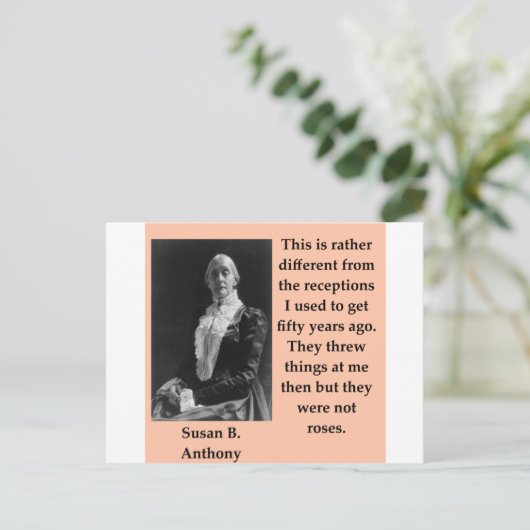 susan b anthony briefkaart (Staand voorkant)