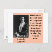 susan b anthony briefkaart (Voorkant / Achterkant)