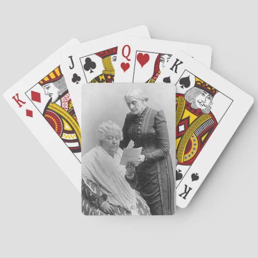 Susan B Anthony en Elizabeth Cady Stanton Pokerkaarten (Achterkant)