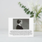 Susan B. Anthony - feminist Briefkaart (Staand voorkant)