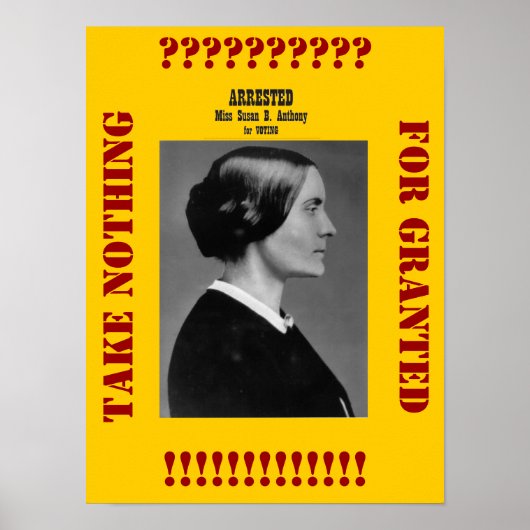 Susan B Anthony herinnert ons eraan Poster (Voorkant)