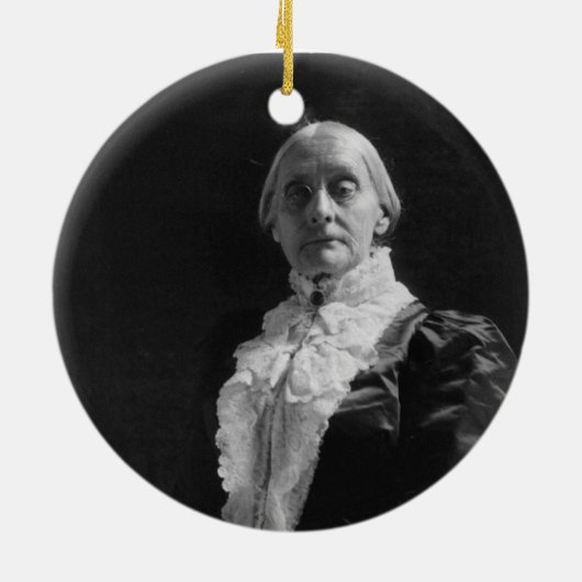 Susan B. Anthony Keramisch Ornament (Achterkant)