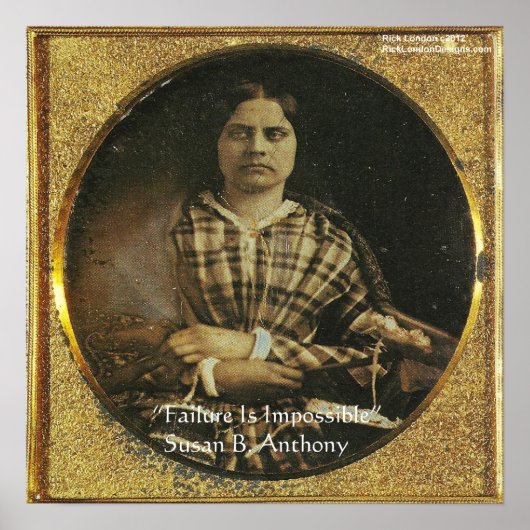 Susan B Anthony Mislukken Is Onmogelijk Poster (Voorkant)