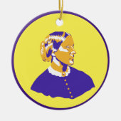 Susan B Anthony Pop Art Street Style Suffrage Keramisch Ornament (Voorkant)