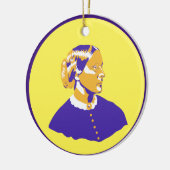 Susan B Anthony Pop Art Street Style Suffrage Keramisch Ornament (Links)