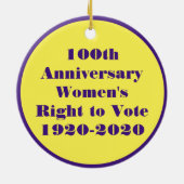 Susan B Anthony Pop Art Street Style Suffrage Keramisch Ornament (Achterkant)