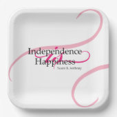 Susan B Anthony Quote Papieren Bordje (Voorkant)