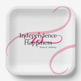 Susan B Anthony Quote Papieren Bordje