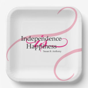 Susan B Anthony Quote Papieren Bordje