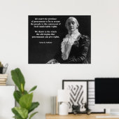 Susan B. Anthony Quote Poster (Thuiskantoor)