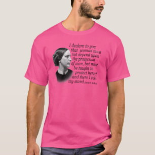 Susan B Anthony Quote vrouwenrechtenactiviste T-shirt