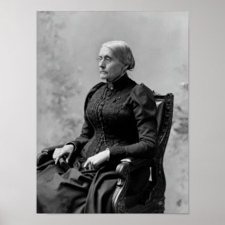 Susan B. Anthony Seated Portrait - 1891 Poster