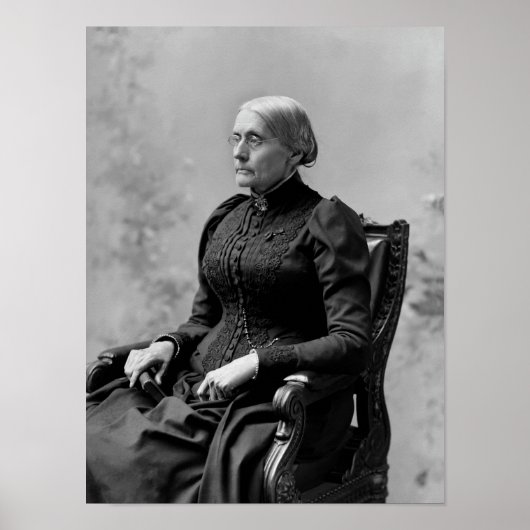 Susan B. Anthony Seated Portrait - 1891 Poster (Voorkant)