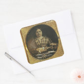 Susan B Anthony Wisdom Quote Gifts & Kaarten Vierkante Sticker (Envelop)
