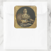 Susan B Anthony Wisdom Quote Gifts & Kaarten Vierkante Sticker (Tas)