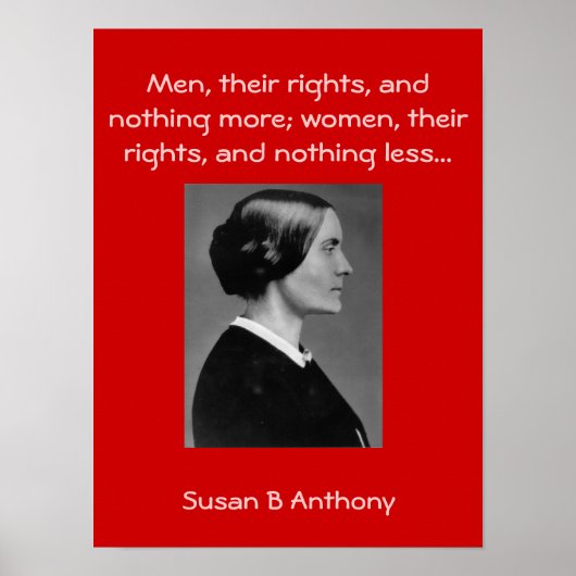 Susan B citeert Poster (Voorkant)