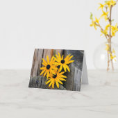 Susan Blank Note Kaart (Gele Bloem)