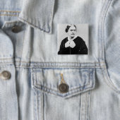 Susan Brownell Anthony c.1871 Vierkante Button 5,1 Cm (In situ)