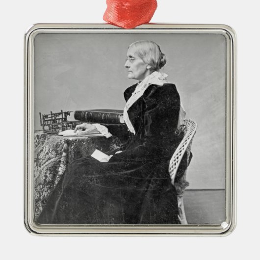 Susan Brownell Anthony Metalen Ornament (Voorkant)