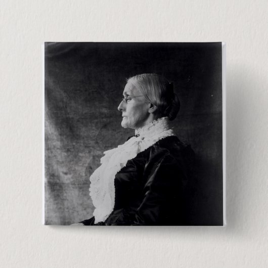Susan Brownell Anthony Vierkante Button 5,1 Cm (Voorkant)