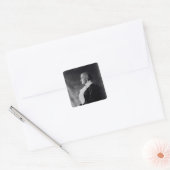 Susan Brownell Anthony Vierkante Sticker (Envelop)