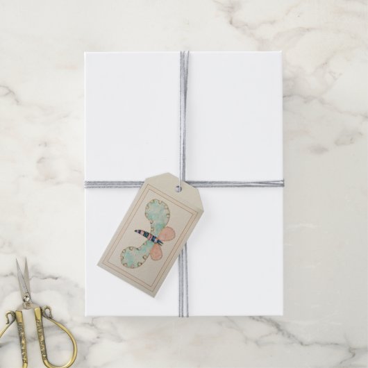 Susan Butterfly Gift Label Cadeaulabel (Met Touw)