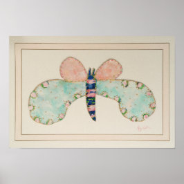 Susan Butterfly met French Mat Print