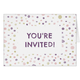 Susan Confetti Watercolor Stippen Verjaardagsuitno