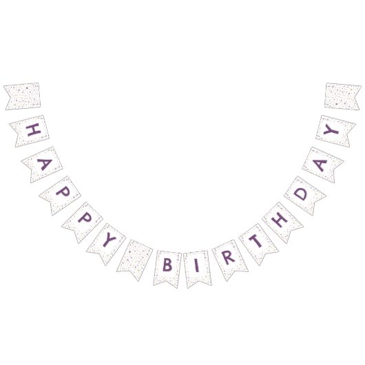 Susan Confetti Waterverf Stippen Bunting Flag Vlaggetjes (Alle)