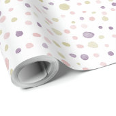 Susan Confetti Waterverf Stippen Wrapping Paper Cadeaupapier (Rol Hoek)